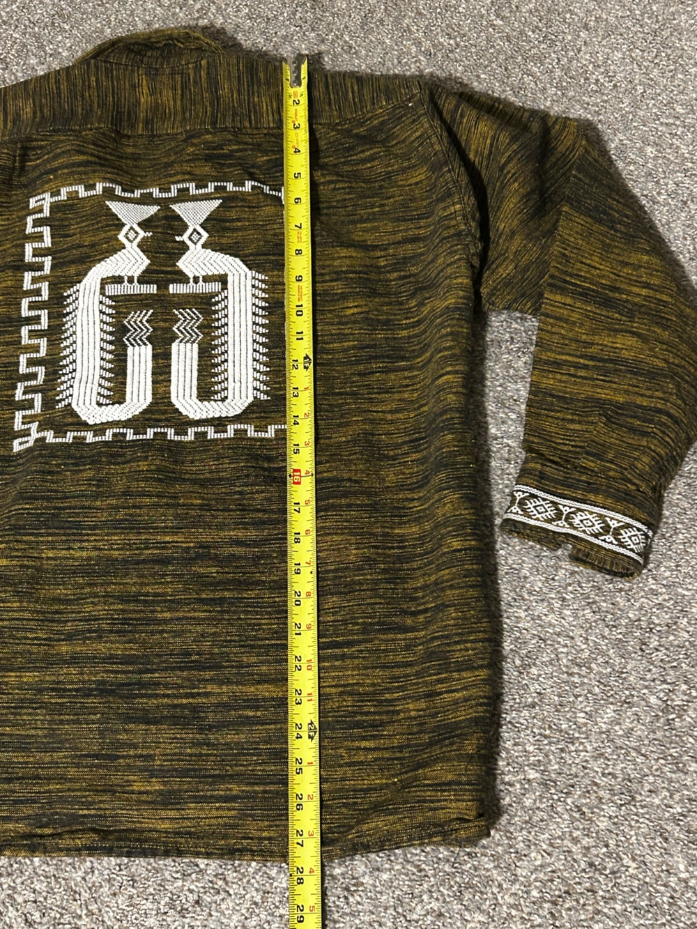 Artisan Made Guatemalan Boho Jacket Totonicapán Mayan Textile Artisan Shacket - Picture 8 of 9